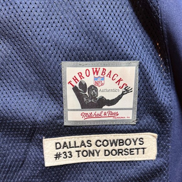 Mitchell & Ness Throwback Dallas Cowboys Tony Dorsett #33 Jersey - Picture 5 of 11